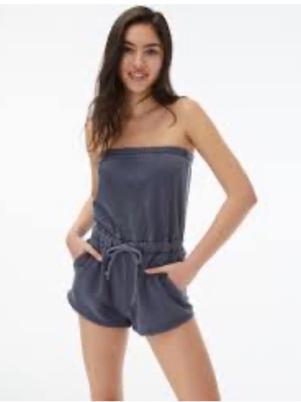 Aeropostale Dark Blue Cozy Lounge Romper